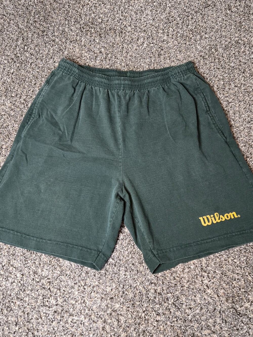 Vintage Retro 90s Wilson Men's Large Heavyweight 100% Cotton Made In USA Shorts
